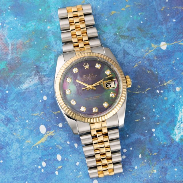 Buy Genuine Used Rolex Datejust 36 116233 Watch - Black Onyx