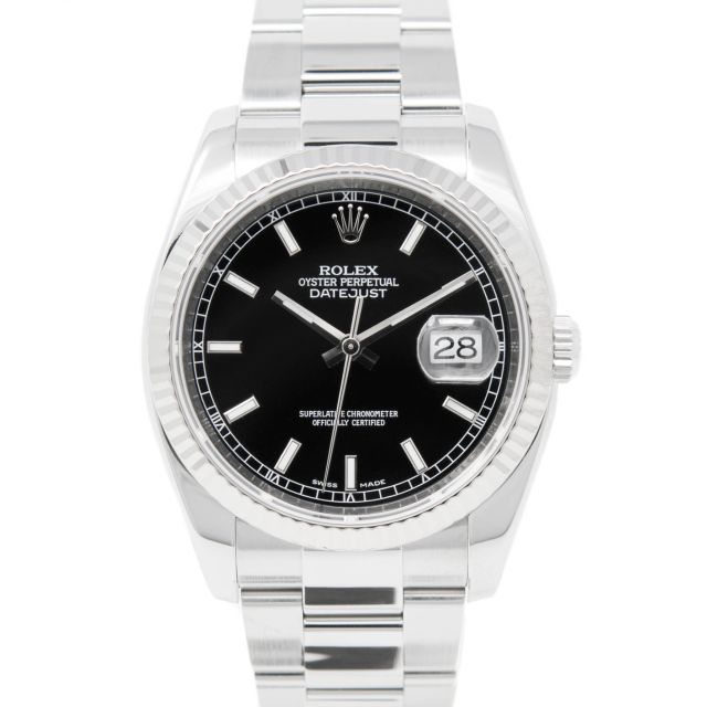 【初回限定お試し価格】 Watch 116233 36 Datejust Rolex Used Genuine Buy - Onyx Black その他
