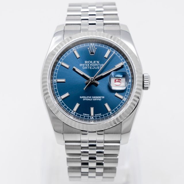Buy Genuine Used Rolex Datejust 36 16233 Watch - Blue Dial | SKU 3562