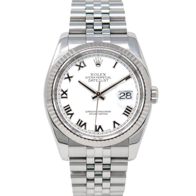 ROLEX 116244 Datejust 36 Pink Mother-of-pearl Dial Diamond