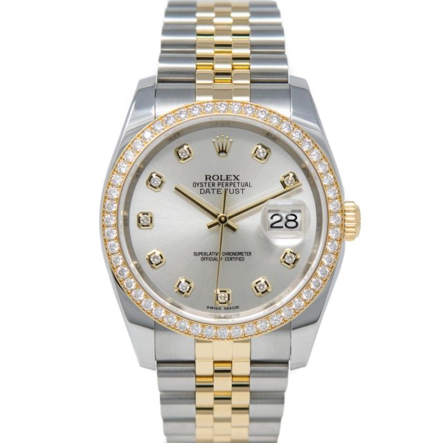 Buy Genuine Used Rolex Datejust 36 116244 Watch - Silver