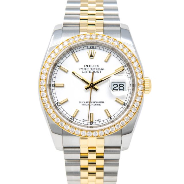 Buy Genuine Used Rolex Datejust 36 116243 Watch - White Dial