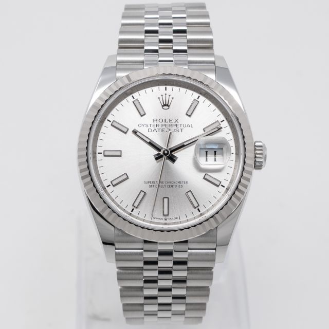 Buy Genuine Used Rolex Datejust 36 126200 Watch - Silver Dial | SKU 8869
