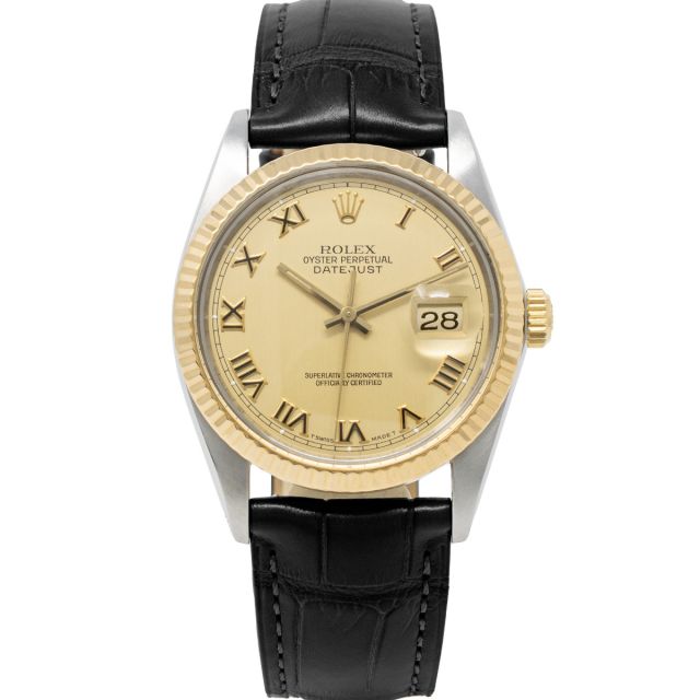 Buy Genuine Used Rolex Datejust 36 16203 Watch - Black Onyx