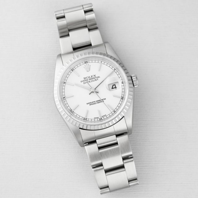 Rolex Datejust 36, 16220, Steel, White Dial, Oyster Bracelet, Renewed