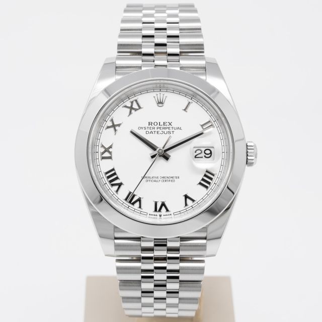 Buy Genuine Used Rolex Datejust 41 126300 Watch - Slate Dial