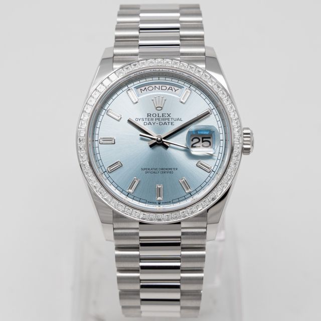 Buy Genuine Used Rolex Day-Date 36 118209 Watch - Glacier