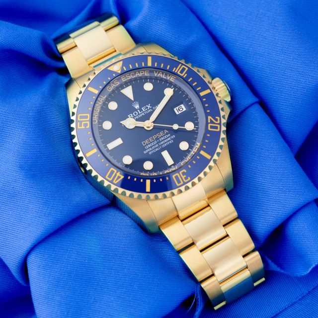 2025 Rolex Deepsea 136668LB, Yellow Gold, Blue Dial, Oyster Bracelet