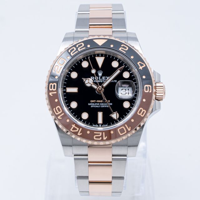 Rolex GMT-Master II 126711CHNR Wristwatch, Oyster Bracelet, Black Dial, Black Brown "Root Beer" Rotatable Bezel