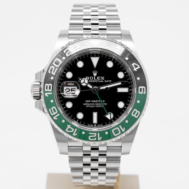 Rolex GMT-Master II 126720VTNR Wristwatch, Jubilee Bracelet, Black Dial, Green & Black Bezel