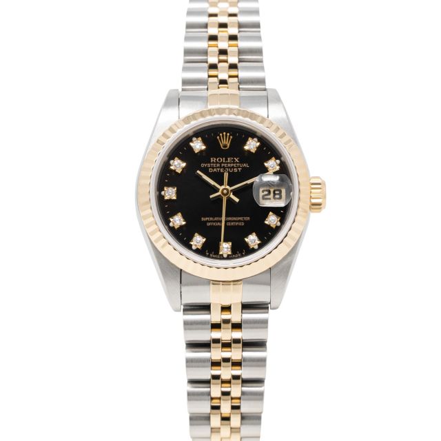 ROLEX Datejust ブラックダイヤル Rolex Datejust 1603 Matte Black Dial w/ Arrow Markers - 1976