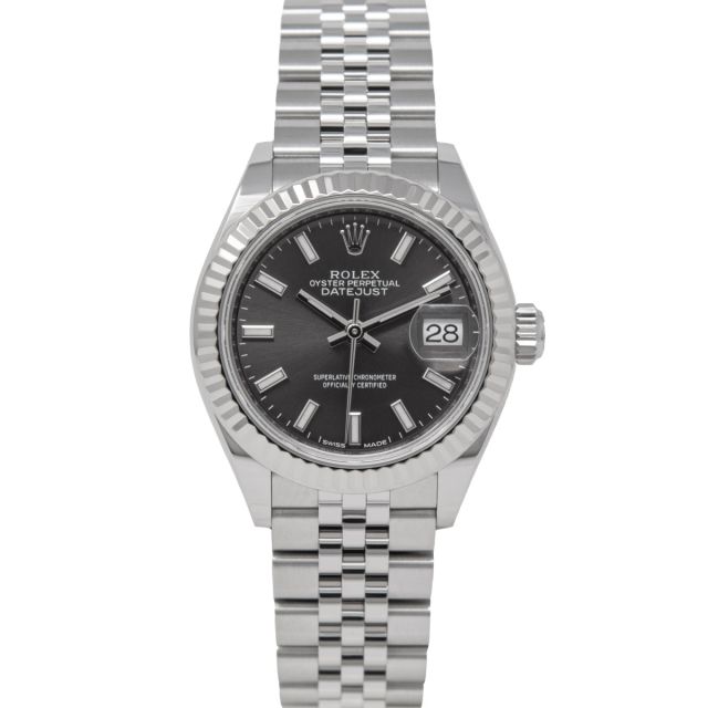 Rolex Datejust 31 279174 Wristwatch, Jubilee Bracelet, Dark Grey Dial, Fluted Bezel
