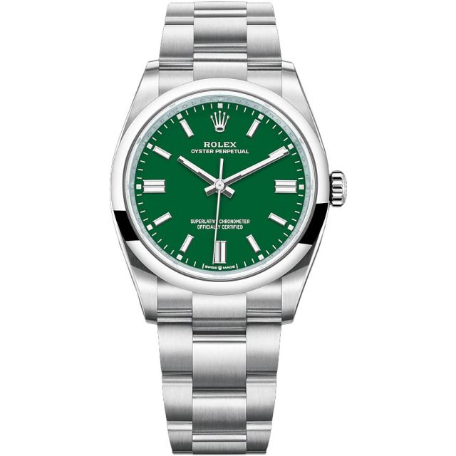 Rolex Oyster Perpetual 36 126000-0005, Green dial, Oyster bracelet