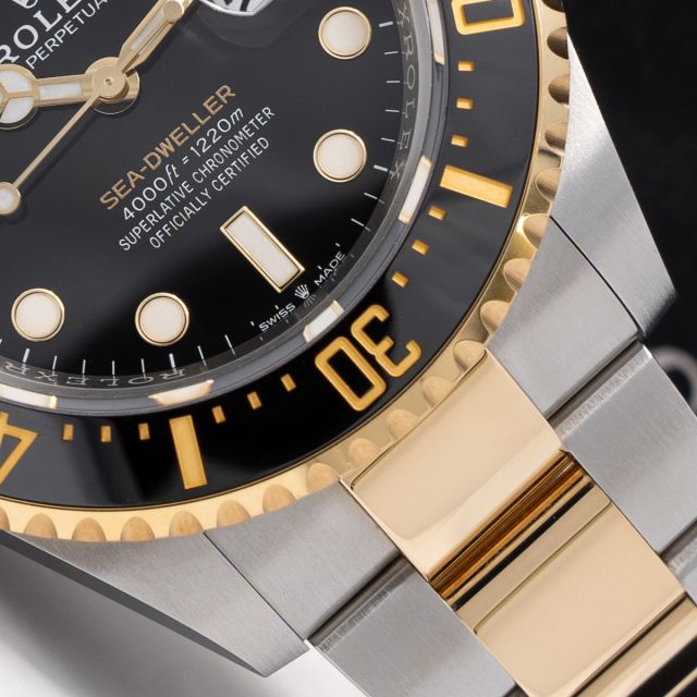Rolex Sea-Dweller 126603 Wristwatch, Black Dial, Black Rotatable Bezel, Oyster Bracelet