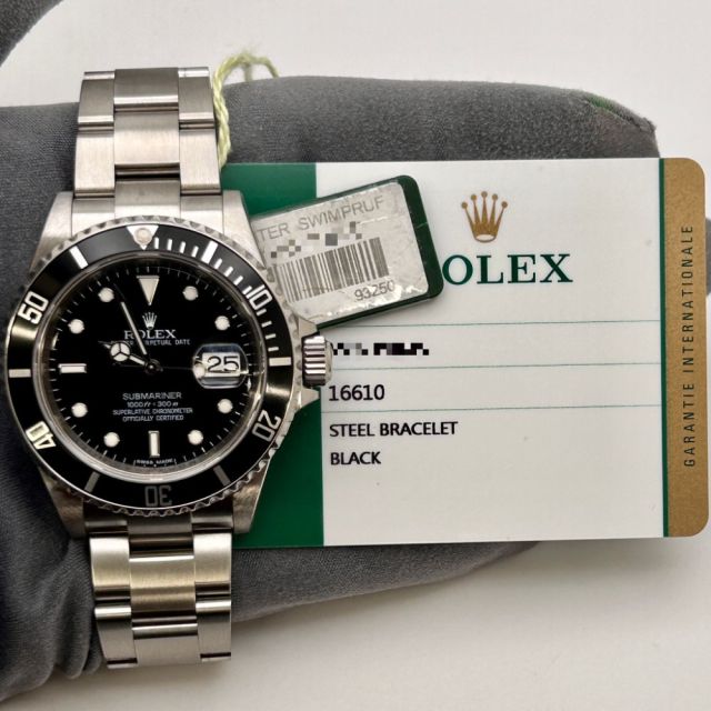 Buy Genuine Used Rolex Submariner 114060 Watch - Black Dial