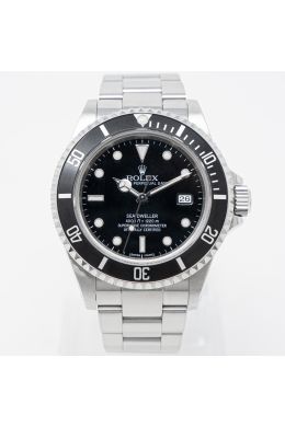Rolex Sea-Dweller 16600 Wristwatch, Oyster Bracelet, Black Index Dial, 60-Minute Rotatable Bezel