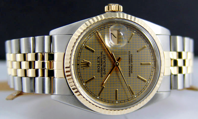 rolex houndstooth dial