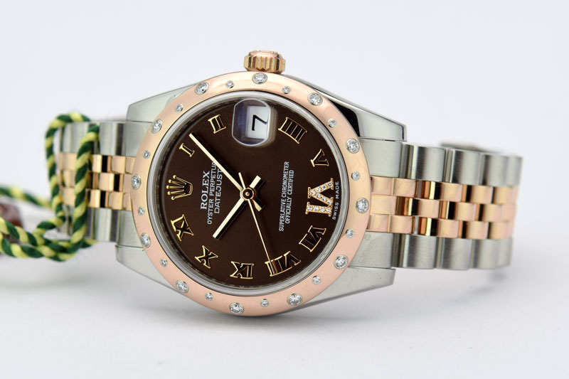 rolex lady datejust rose gold