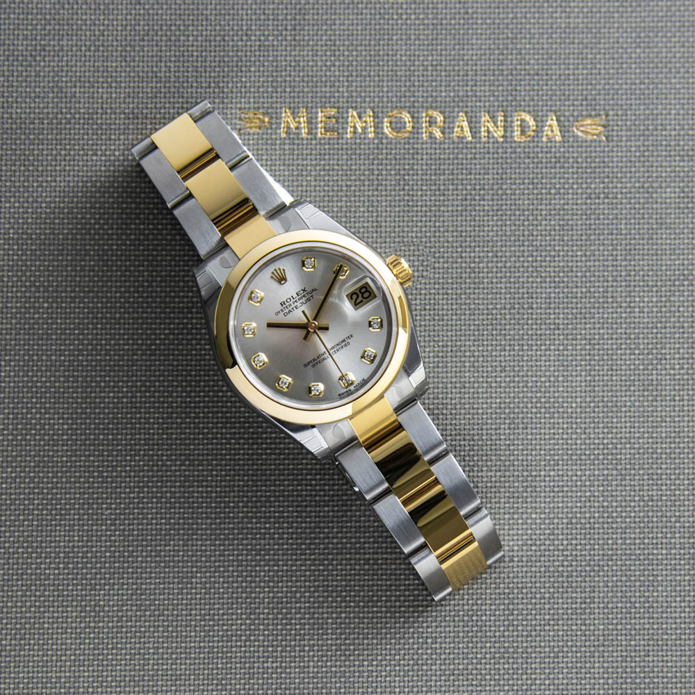 rolex datejust 31 on wrist