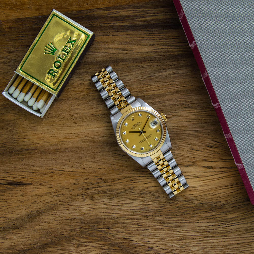 datejust 31 on wrist