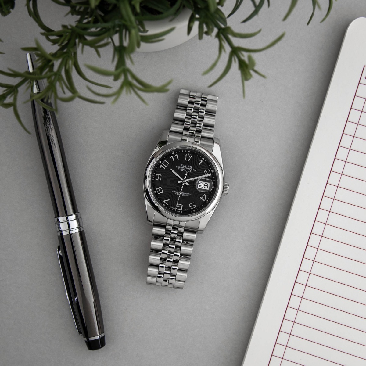 rolex datejust 36 arabic numerals