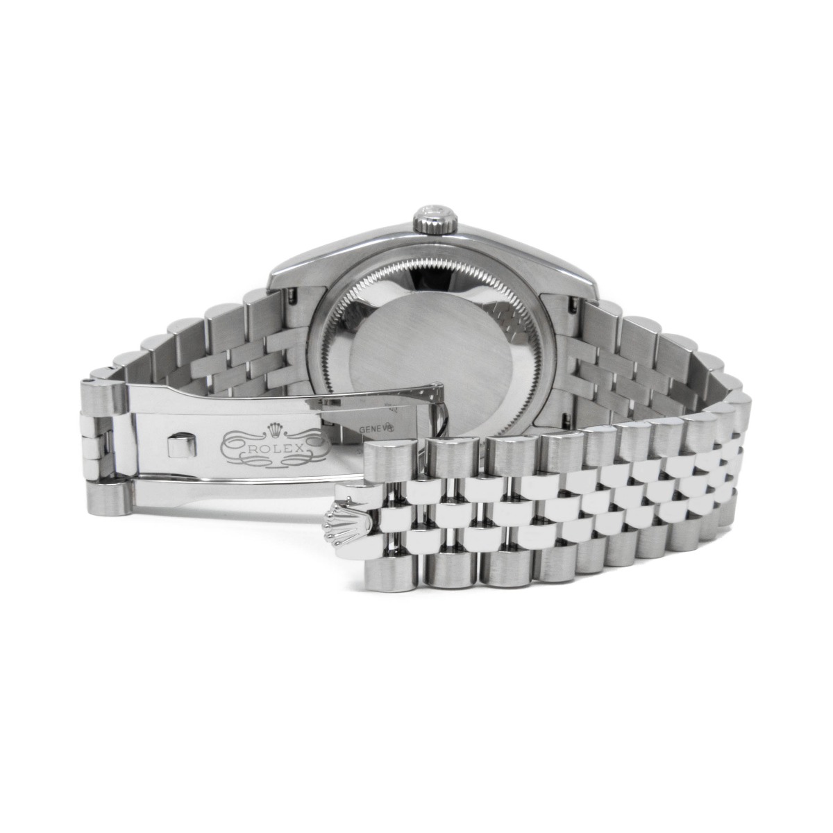 Rolex Datejust 36 Steel & White Gold 116234 Black Roman