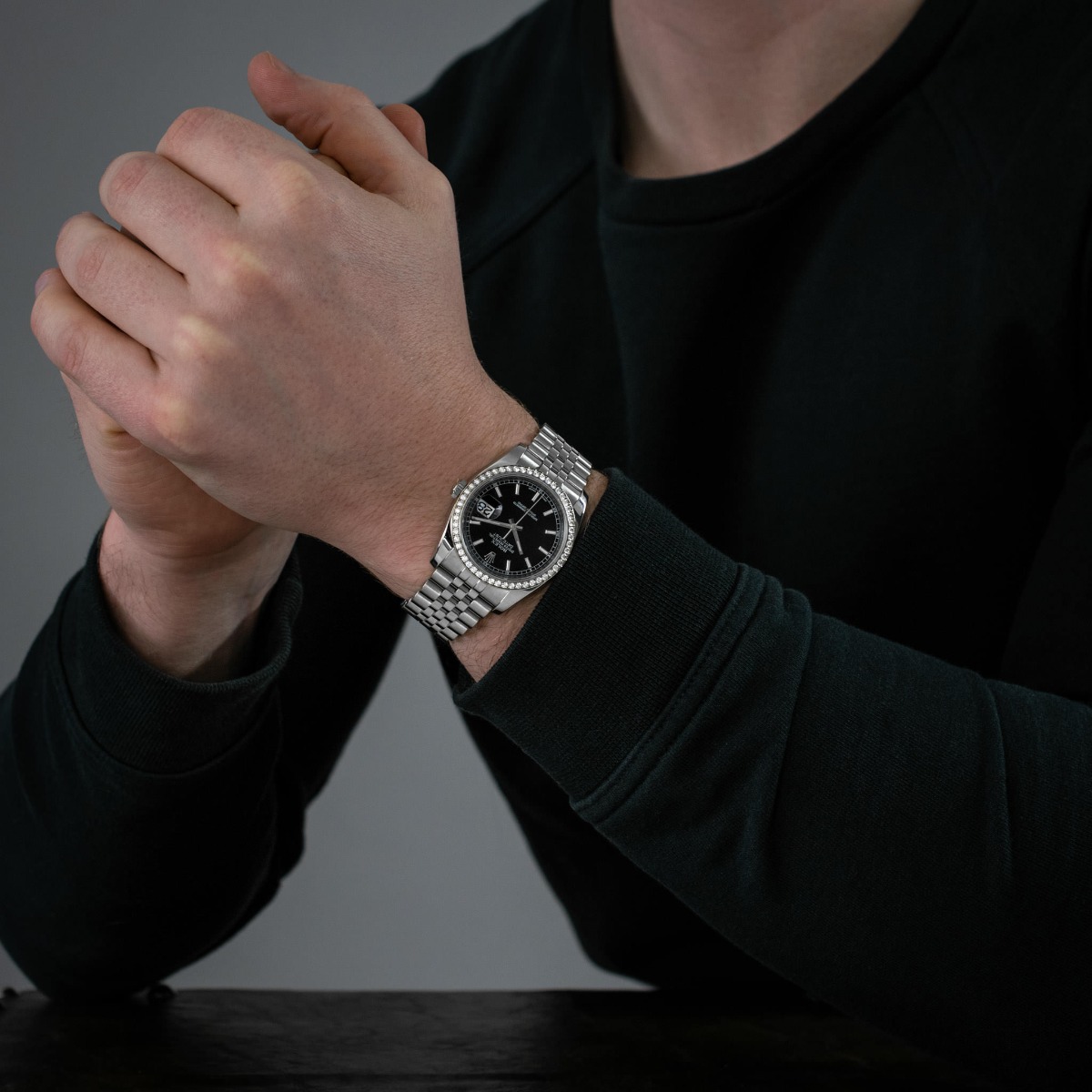買得オリエンタル衣装 Rolex Datejust 36 116244 Steel & White Gold Black Index