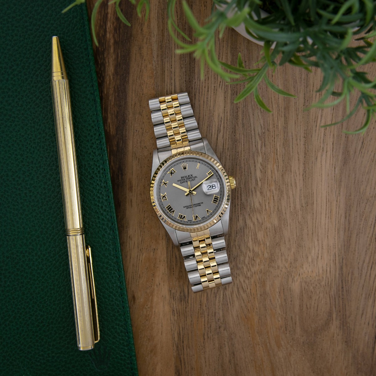datejust 36 gold and steel
