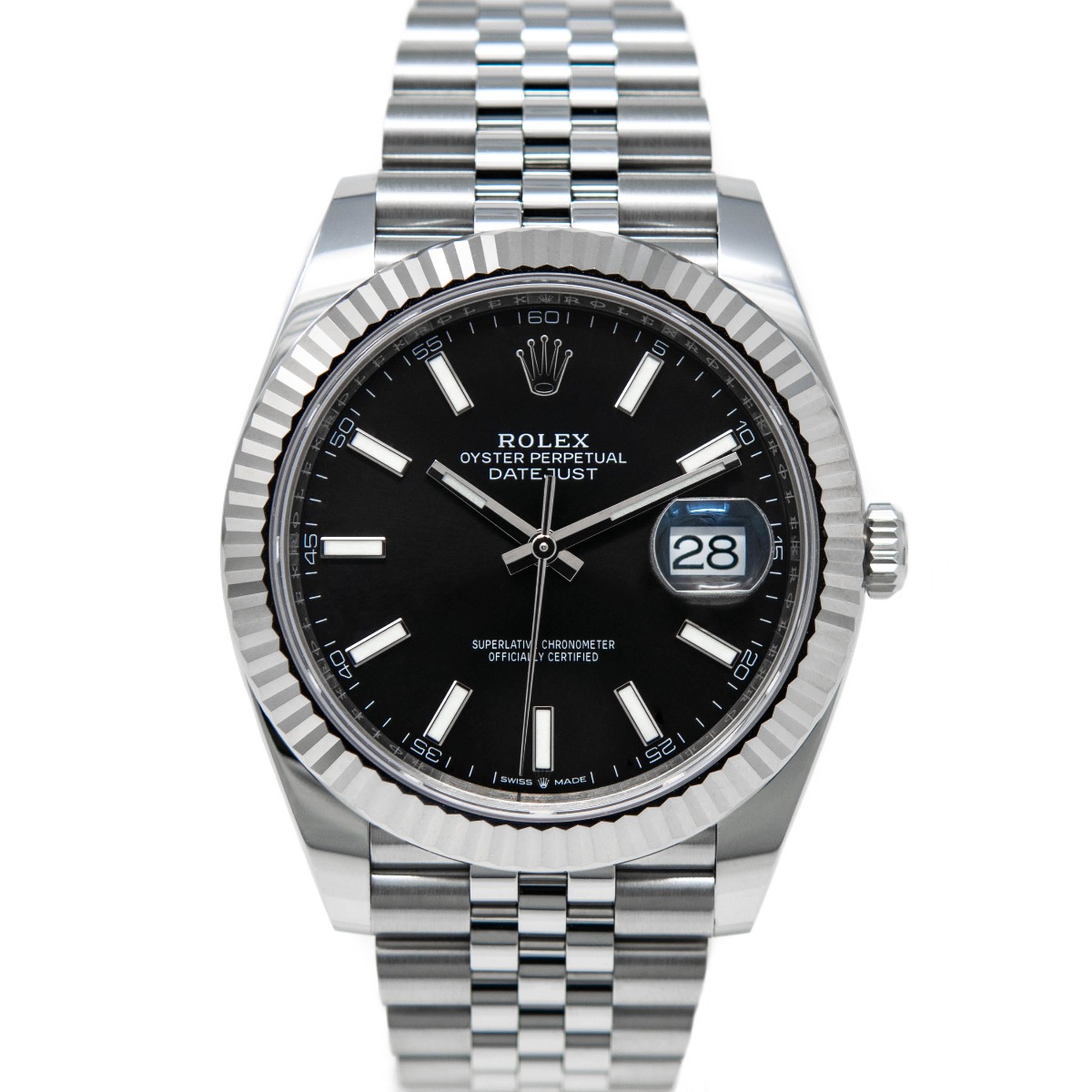 rolex datejust 41 black jubilee