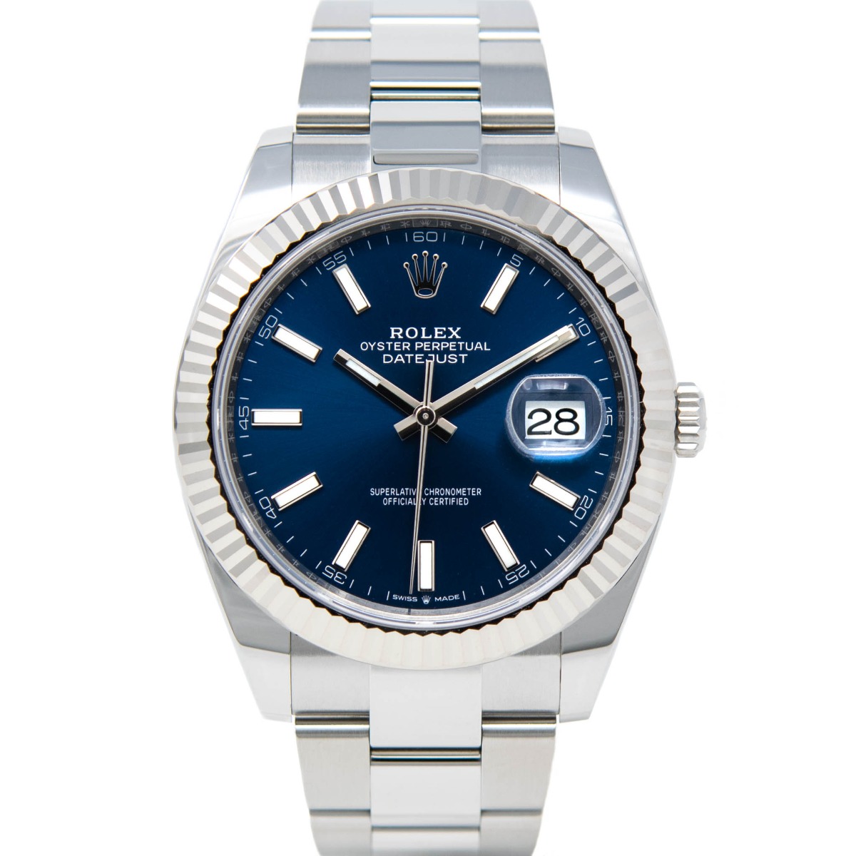 rolex datejust 41 blue face