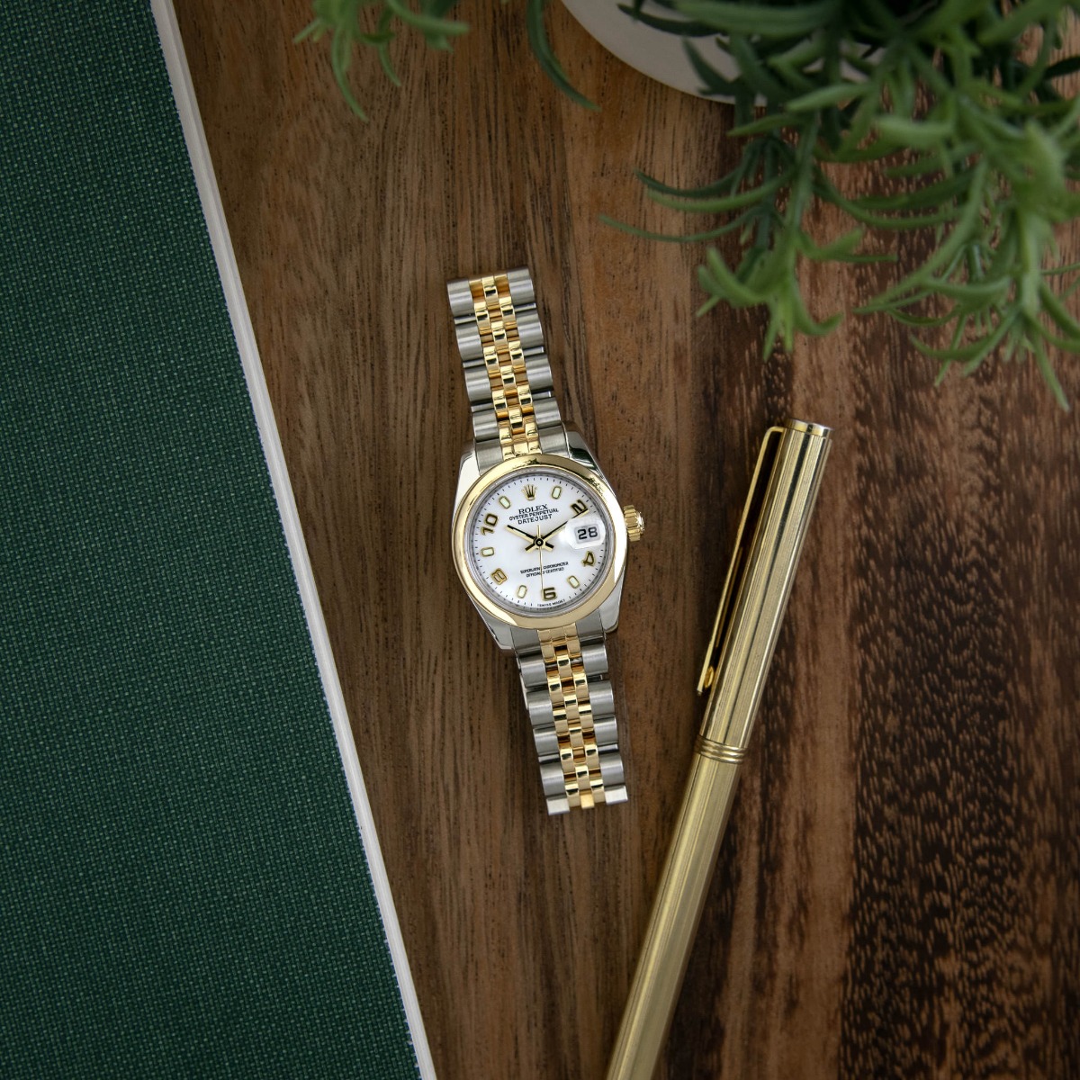 Rolex Lady-Datejust Steel & Yellow Gold 179163 White Index