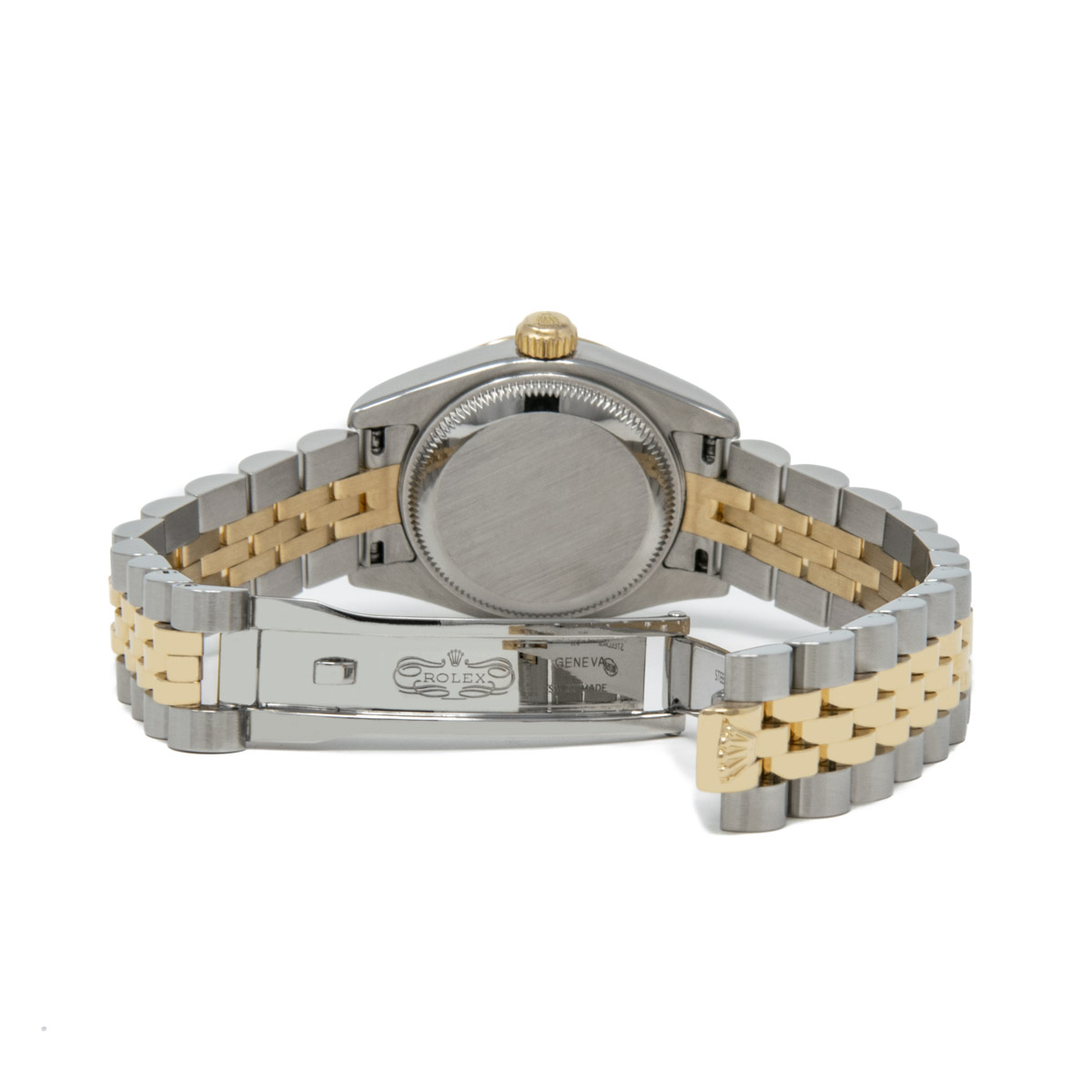 ブルーストライク Rolex Lady-Datejust Steel & Gold 179163 Blue Diamond, Oyster