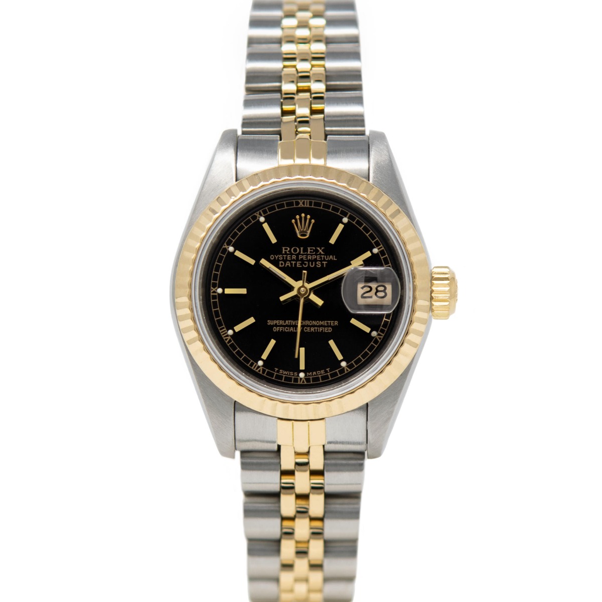 datejust gold black dial