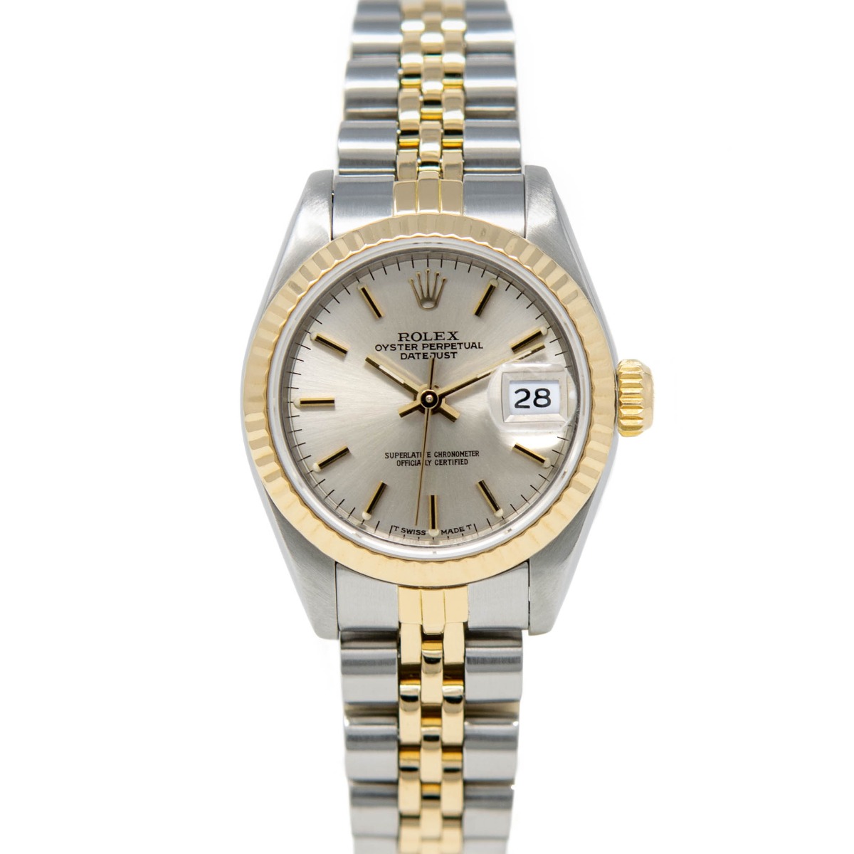 Rolex Lady-Datejust 69173 Gold & Steel Silver, Jubilee - Pre