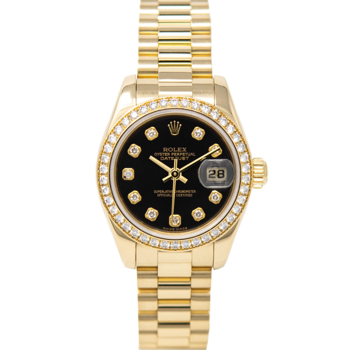 black face rolex with diamonds
