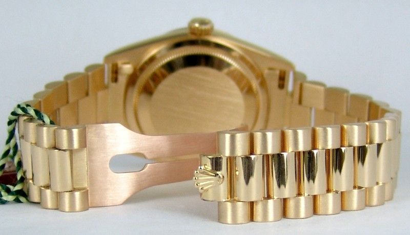 Rolex Day-Date 18238 clasp The back of a yellow gold Rolex Day-Date 18238