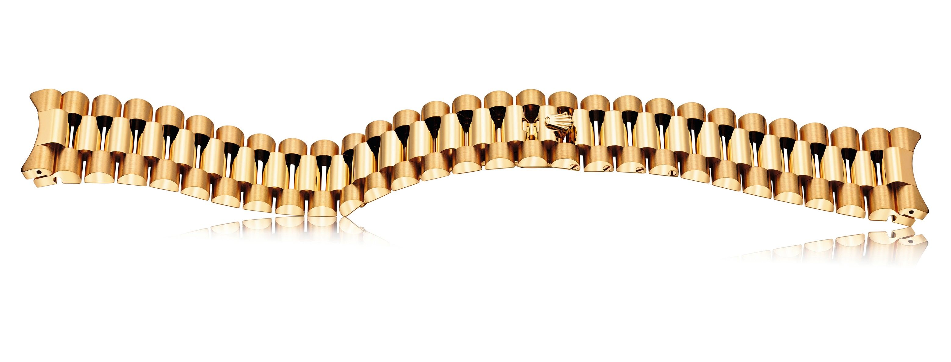 Yellow Gold President Bracelet Yellow Gold President Bracelet with Concealed Clasp