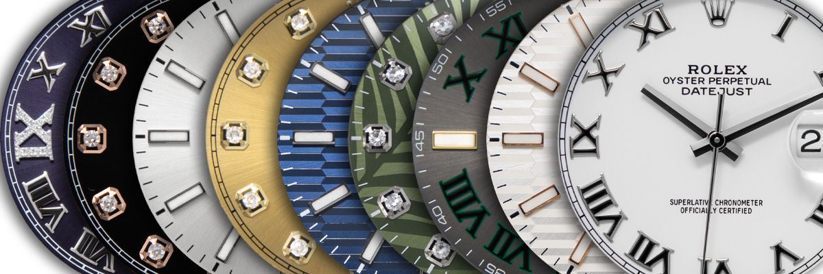 Wide variety of Rolex Datejust dials Wide variety of Rolex Datejust dials