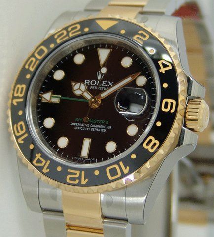 The first Rolex GMT model used a regular Rolex Turn-O-Graph bezel but ...