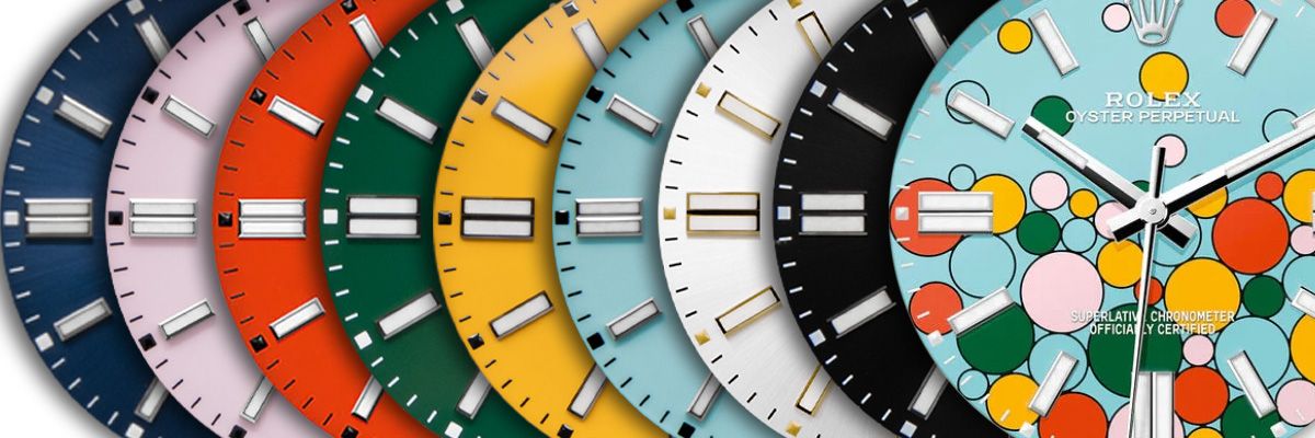 Wide variety of Rolex Oyster Perpetual dials Wide variety of Rolex Oyster Perpetual dials