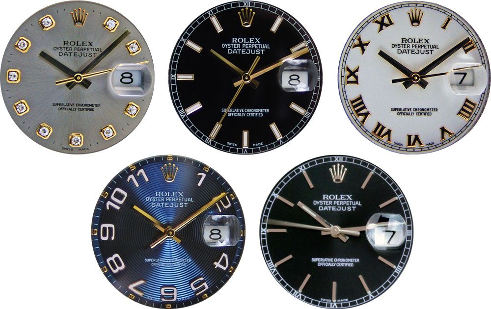 Rolex dial types sale