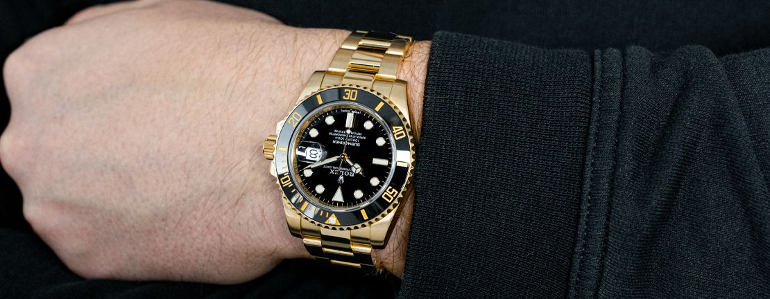 Rolex Submariner 116618LB on the wrist Rolex Submariner 116618LB on the wrist