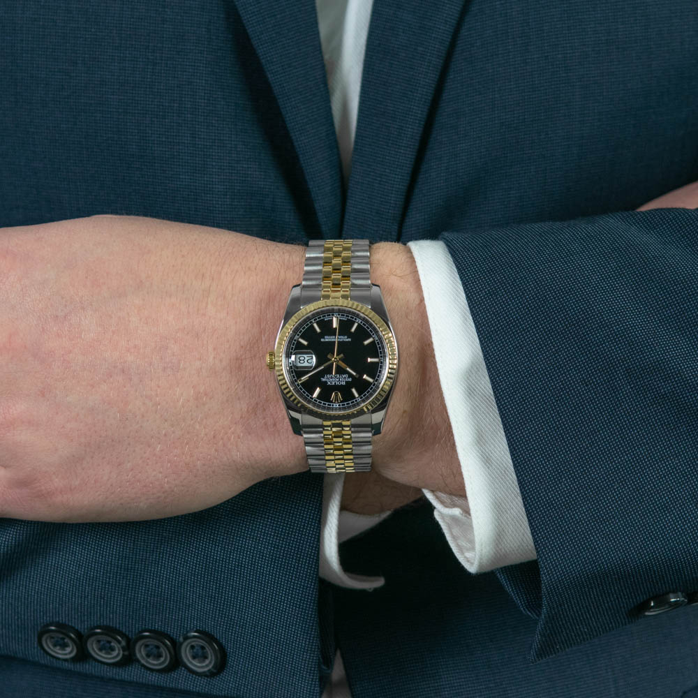 rolex datejust wrist