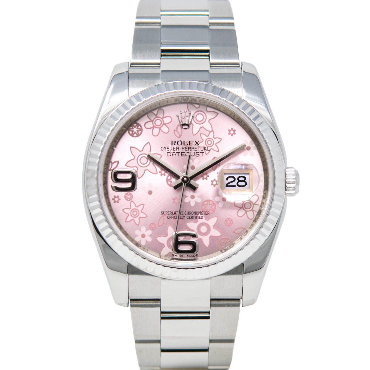 rolex datejust 36 floral