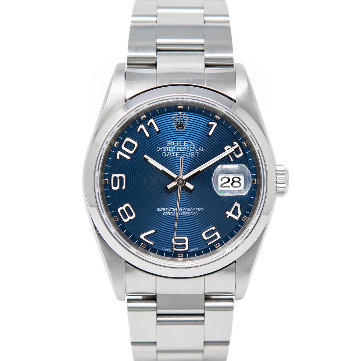 rolex datejust 36 arabic numerals