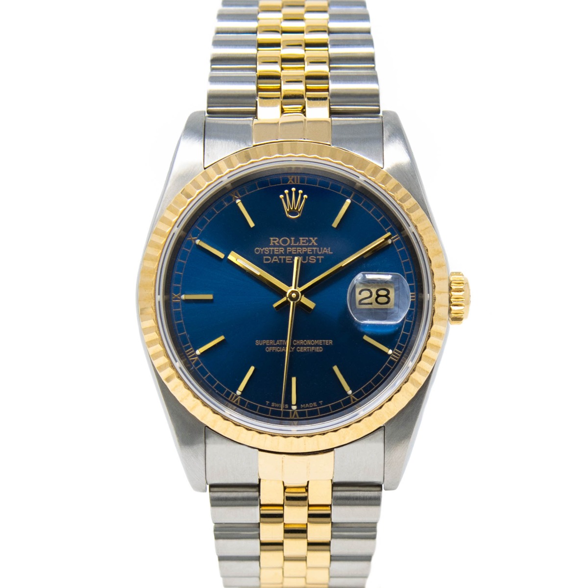 rolex datejust gold dial TGS A.A
