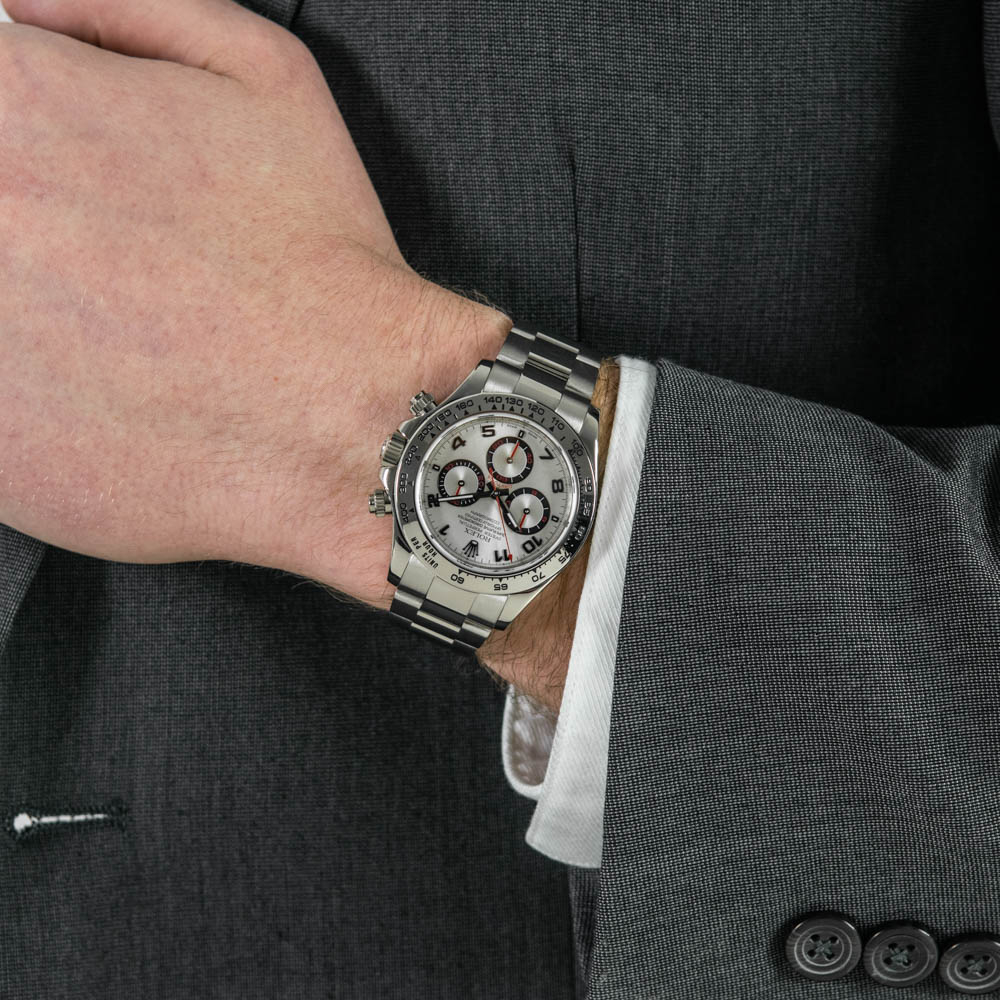 rolex silver face